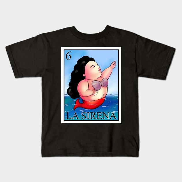 LA SIRENA Kids T-Shirt by The Losers Club